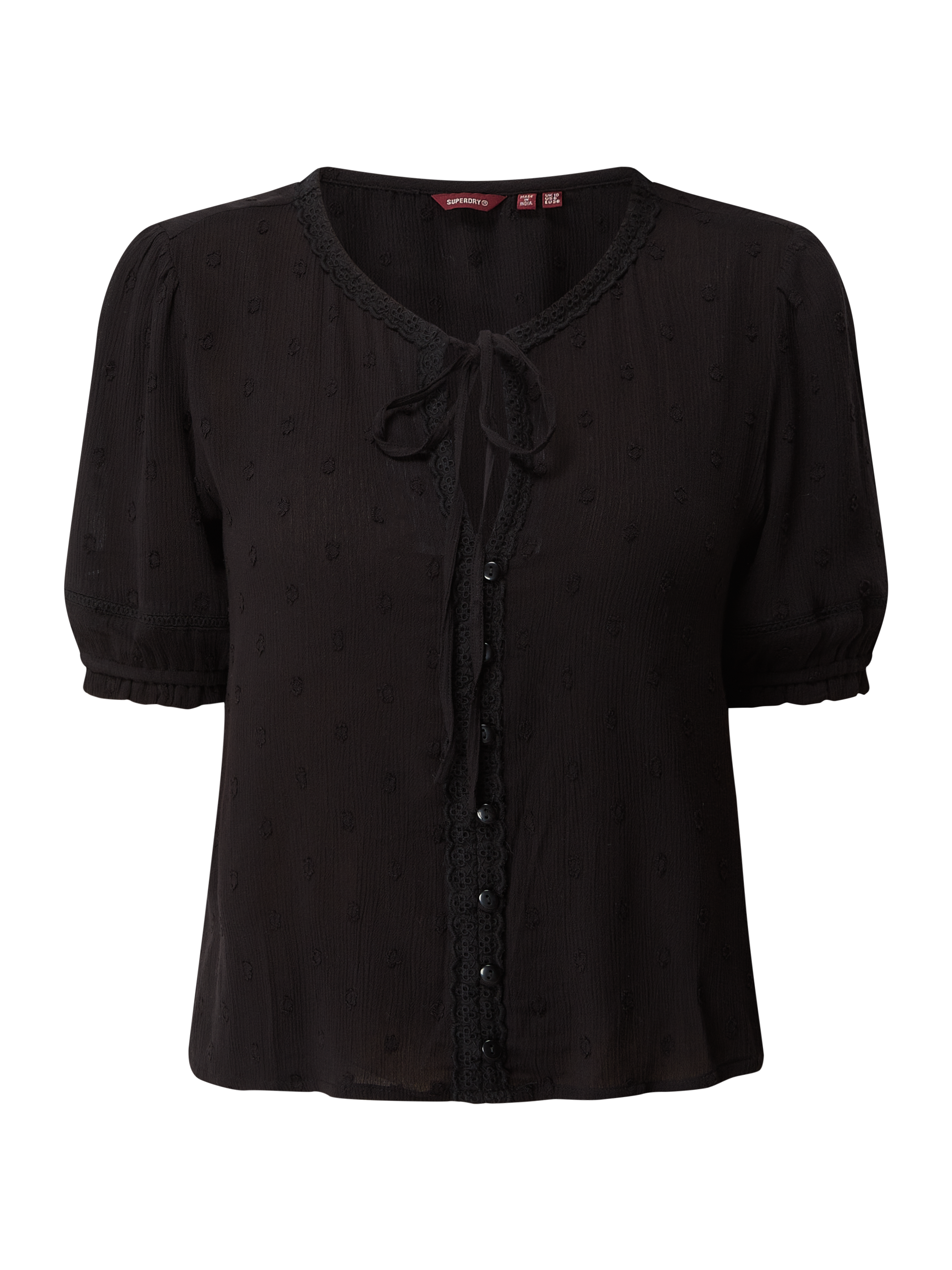 

Блуза женская Superdry 1496388 черная XS (доставка из-за рубежа), Черный, 1496388