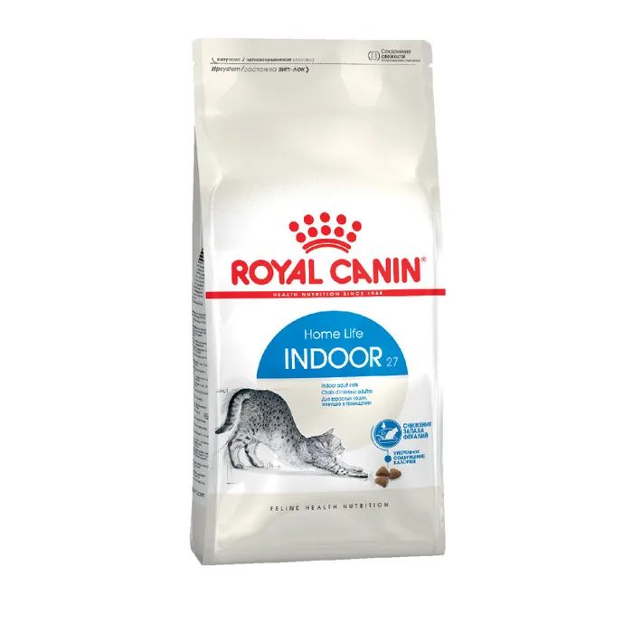 

Сухой корм для кошек Royal Canin Indoor 27, 6 шт по 2 кг, ROYAL CANIN INDOOR 27 для взрослых кошек живущих дома (2 кг х 6 шт)