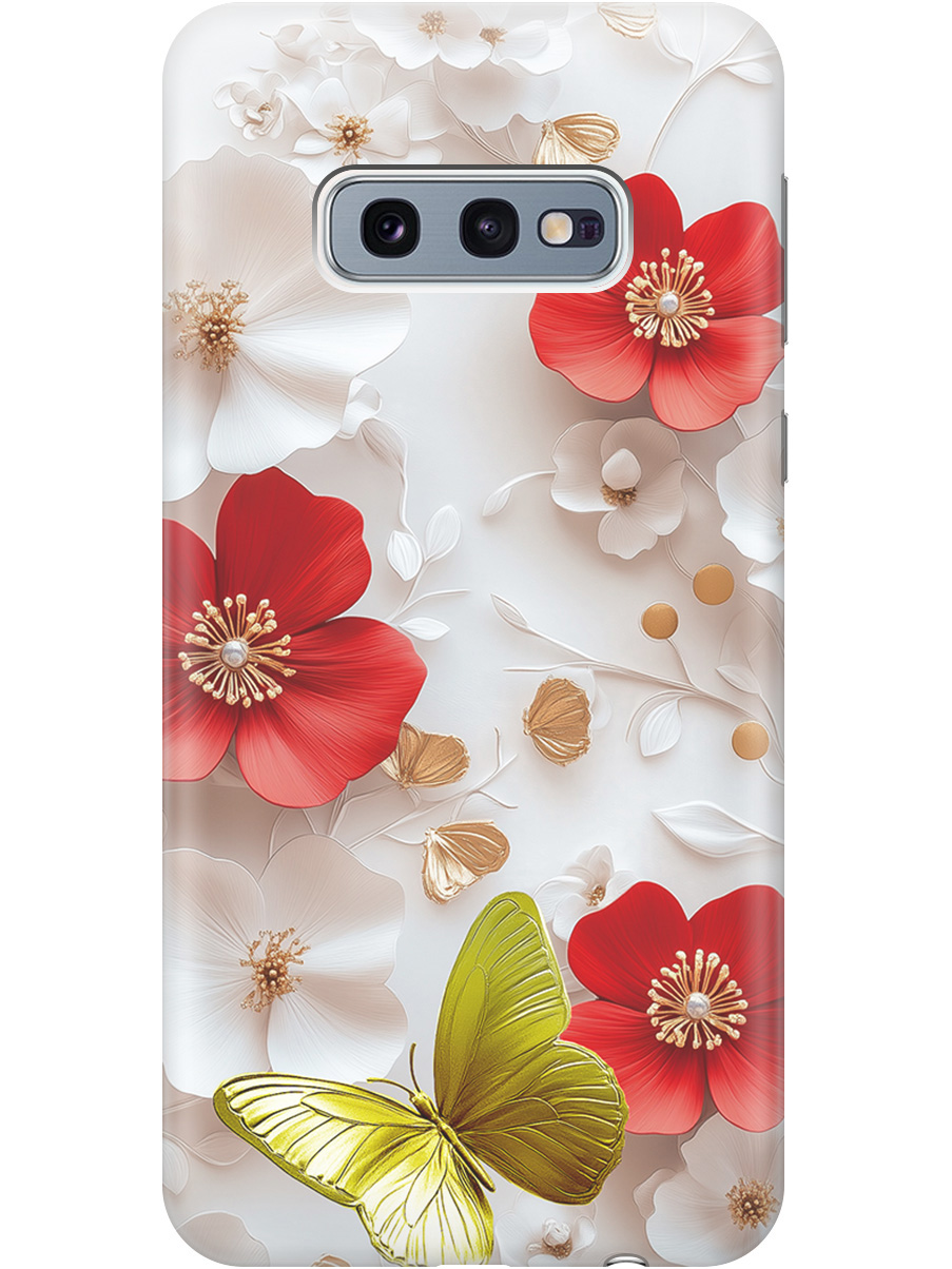 

Силиконовый чехол на Samsung Galaxy S10e с принтом "Золотая бабочка" прозрачный, Прозрачный;белый;золотистый;красный, 720461223