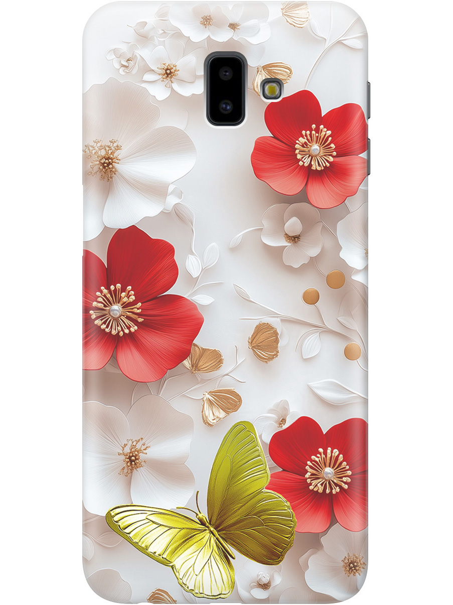 

Силиконовый чехол на Samsung Galaxy J6+ (2018) с принтом "Золотая бабочка" прозрачный, Прозрачный;белый;золотистый;красный, 719355823