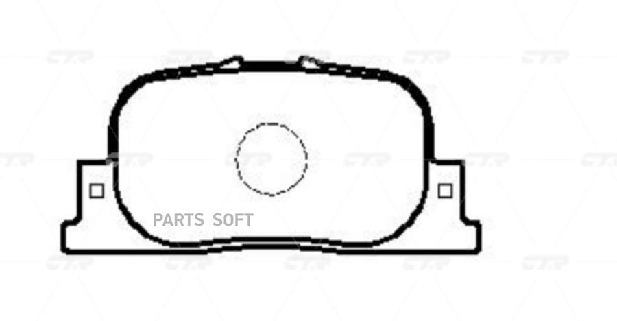 

Тормозные колодки Ctr GK1046