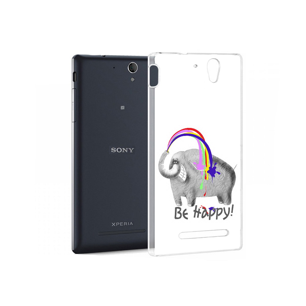 

Чехол MyPads Tocco для Sony Xperia C3 счастливый слон (PT18760.251.632), Прозрачный, Tocco