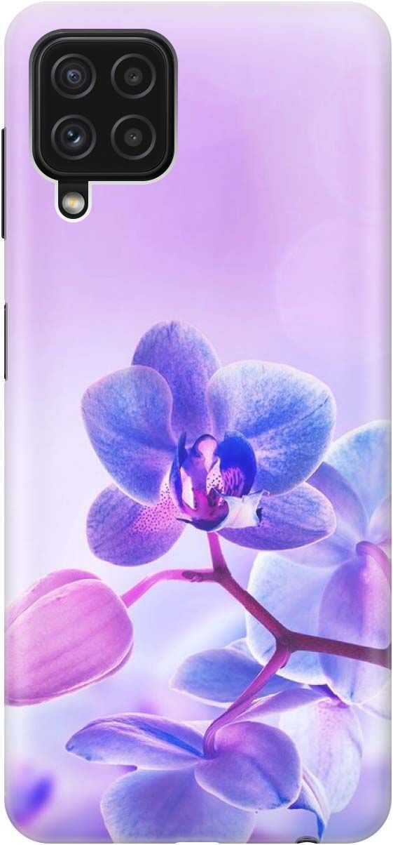 

Чехол на Samsung Galaxy A22 "Лиловые орхидеи", Голубой;фиолетовый, 2150