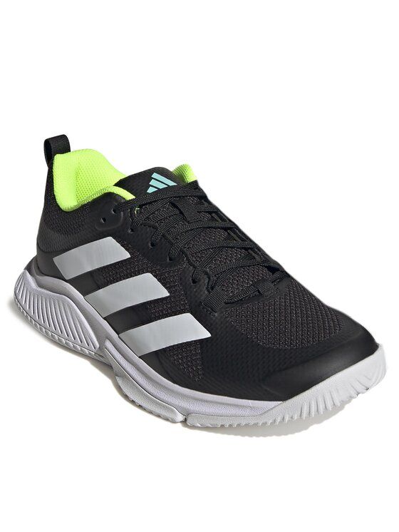 

Кроссовки женские Adidas Court Team Bounce 2.0 Shoes HP3342 черные 37 1/3 EU, Черный, Court Team Bounce 2.0 Shoes HP3342