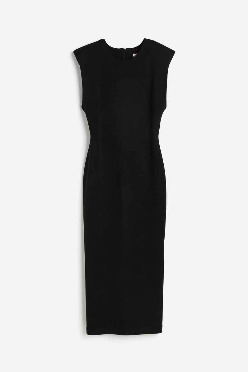 

Платье женское H&M 1235189 черное L, Черный, 1235189