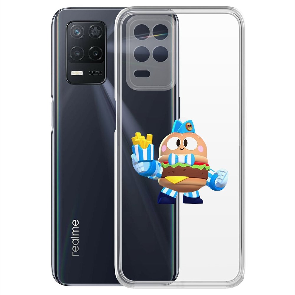 

Чехол-накладка Brawl Stars-Бургер Лу для Realme 8 5G