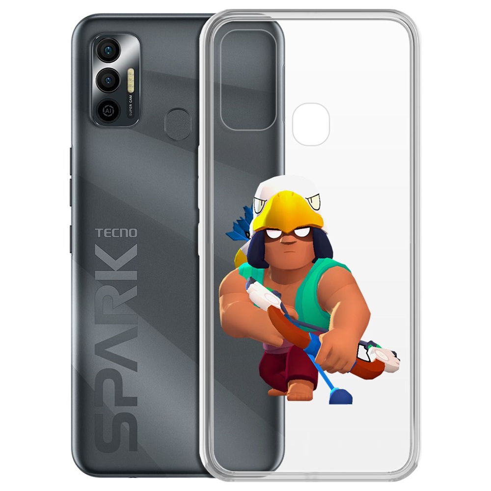 

Чехол-накладка Brawl Stars-Бо для Tecno Spark 7