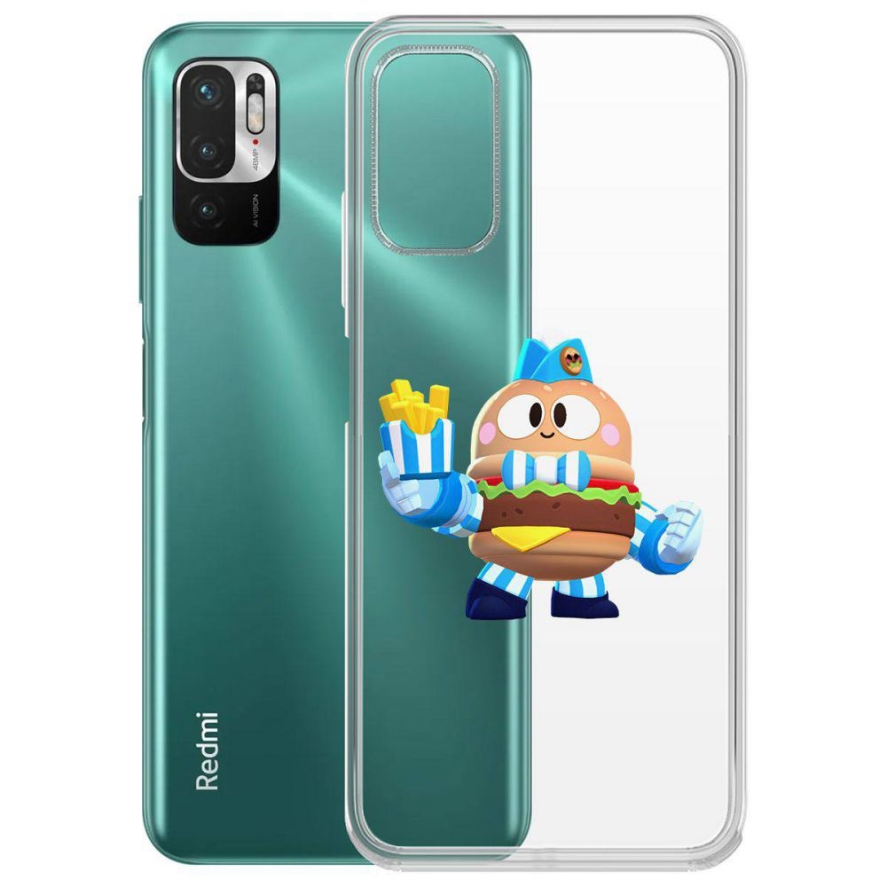 

Чехол-накладка Brawl Stars-Бургер Лу для Xiaomi Redmi Note 10T/ Poco M3 Pro