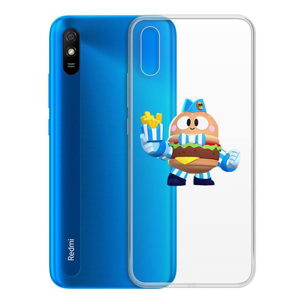 

Чехол-накладка Brawl Stars-Бургер Лу для Xiaomi Redmi 9A