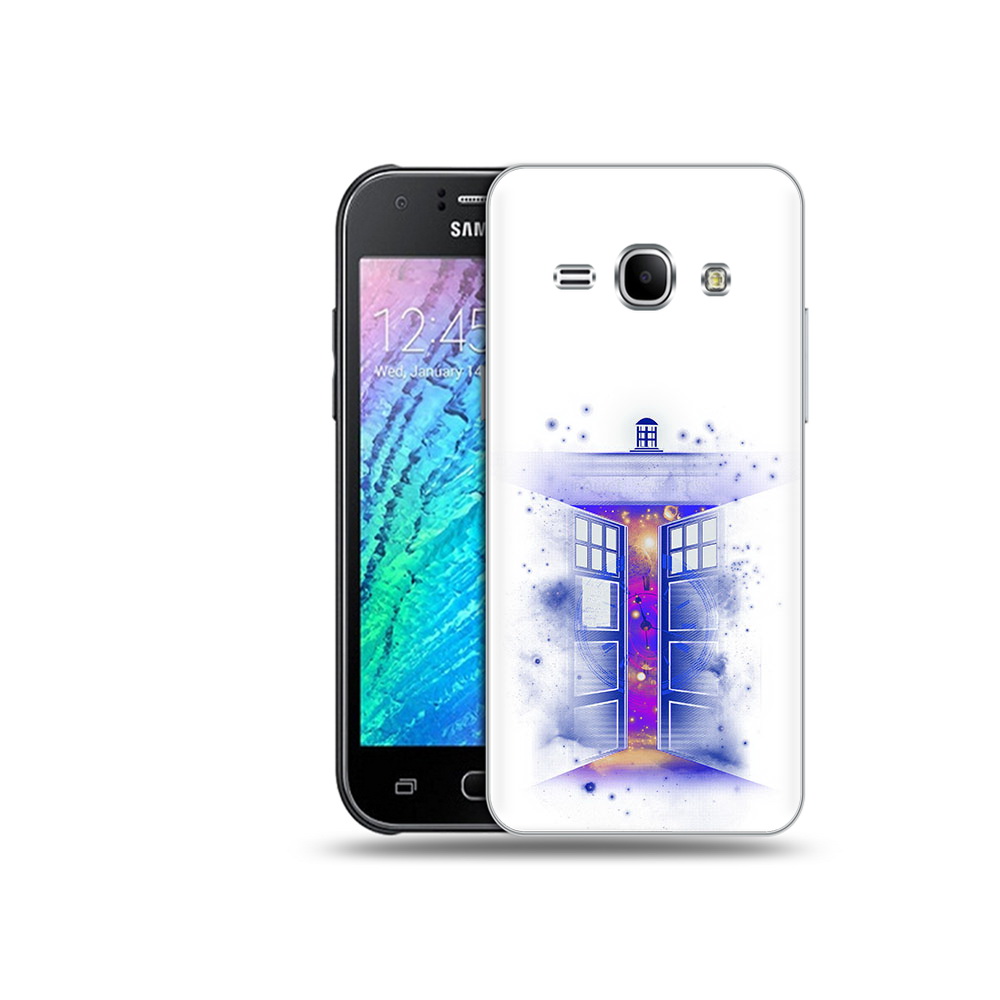 

Чехол MyPads Tocco для Samsung Galaxy J1 фиолетовый уголок абстракция (PT26162.569.659), Прозрачный, Tocco