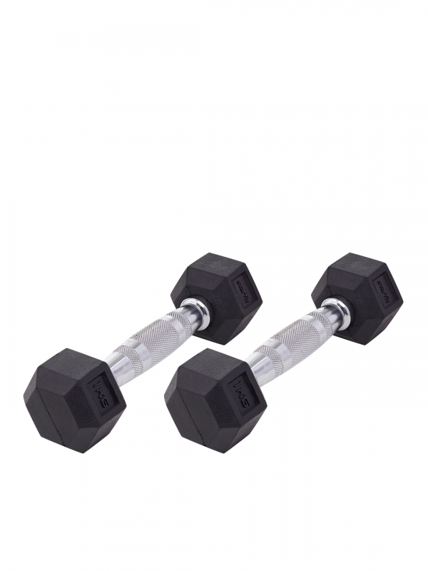 

Гантель гексагональная STARFIT DB-301 1 кг, обрезиненная, черный, пара.
