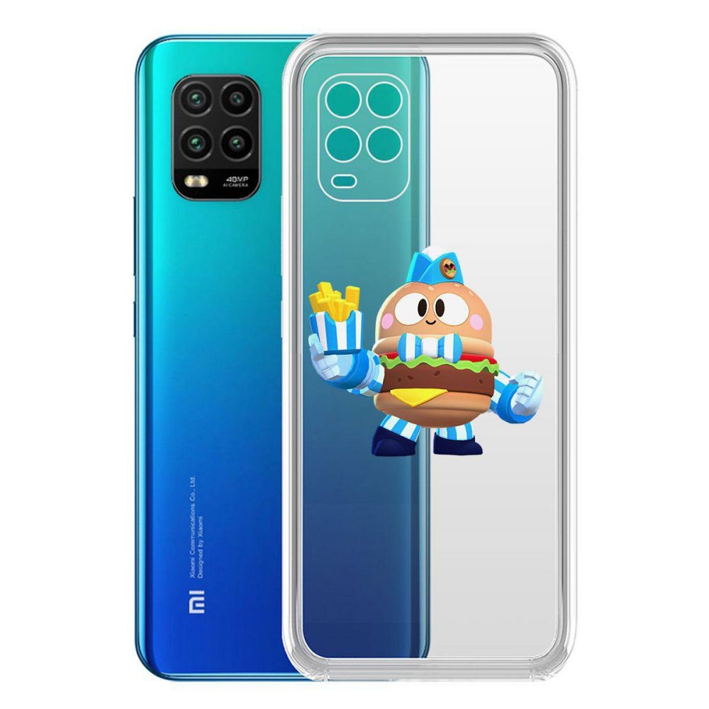 

Чехол-накладка Brawl Stars-Бургер Лу для Xiaomi Mi 10 Lite