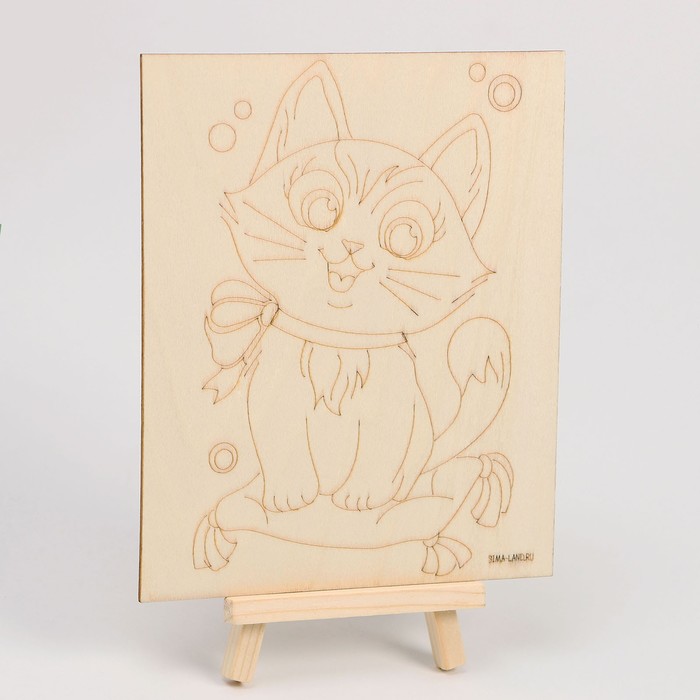 

Доска для рисования и выжигания Кошка 0,5 × 14,8 × 17,6 см