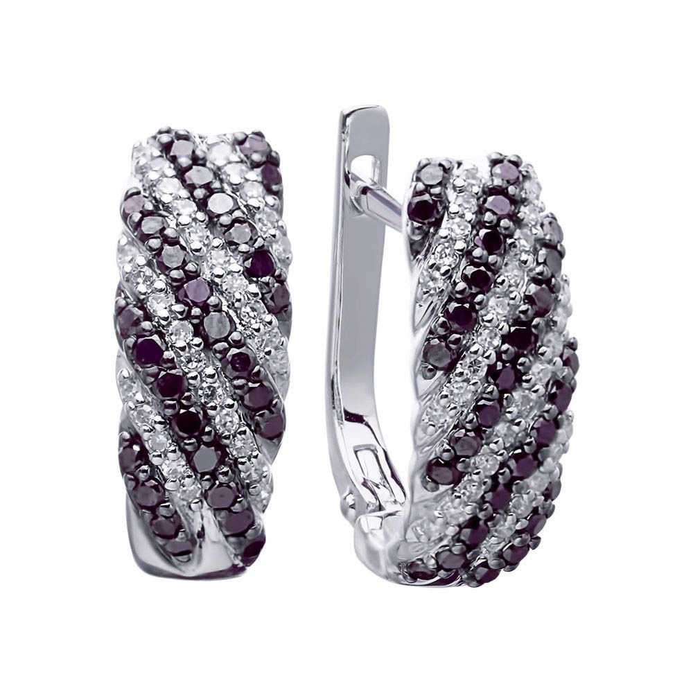 

Серьги из белого золота с бриллиантом 585Gold 102000111, 102000111