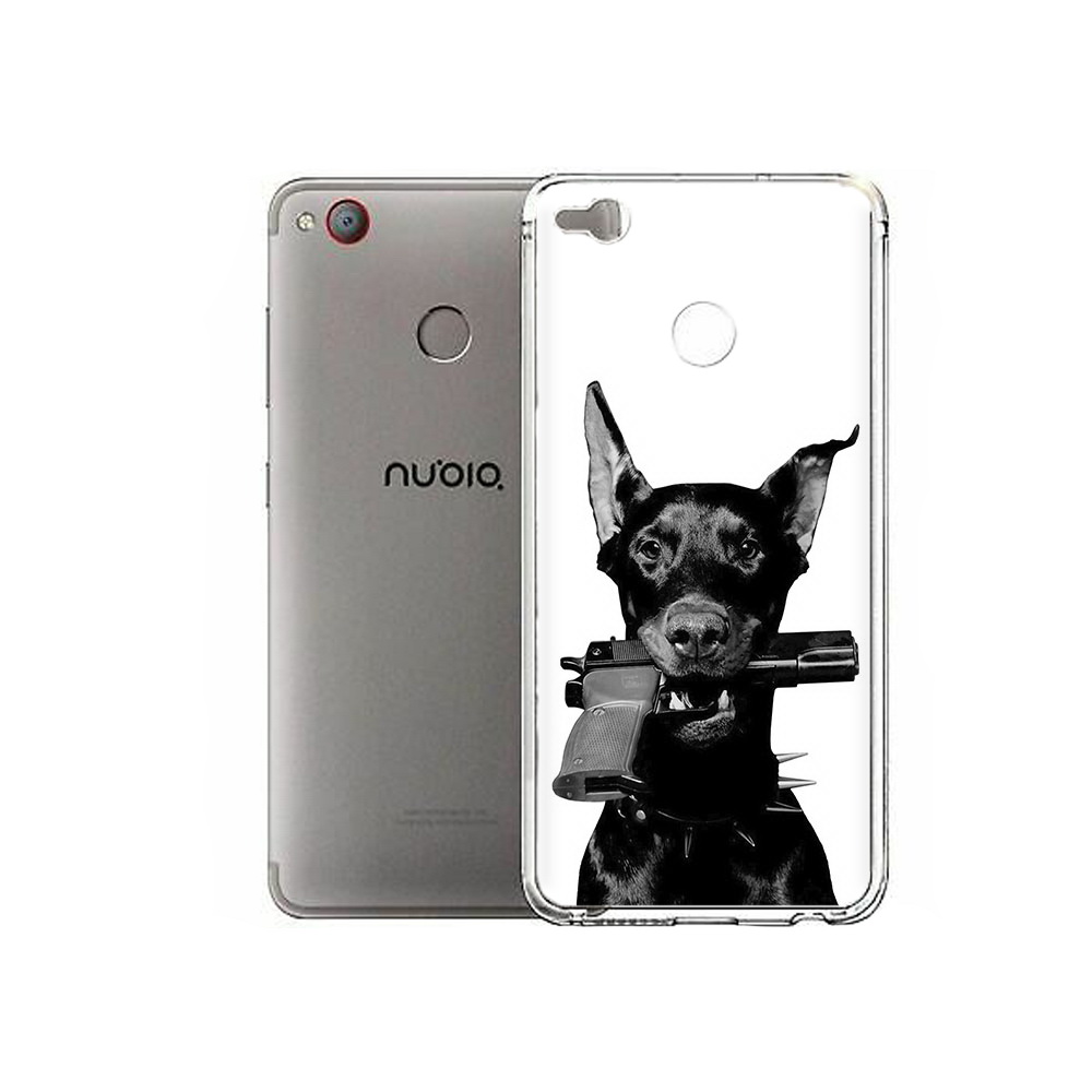 

Чехол MyPads Tocco для ZTE Nubia Z11 Mini доберман с пистолетом (PT53565.450.331), Tocco