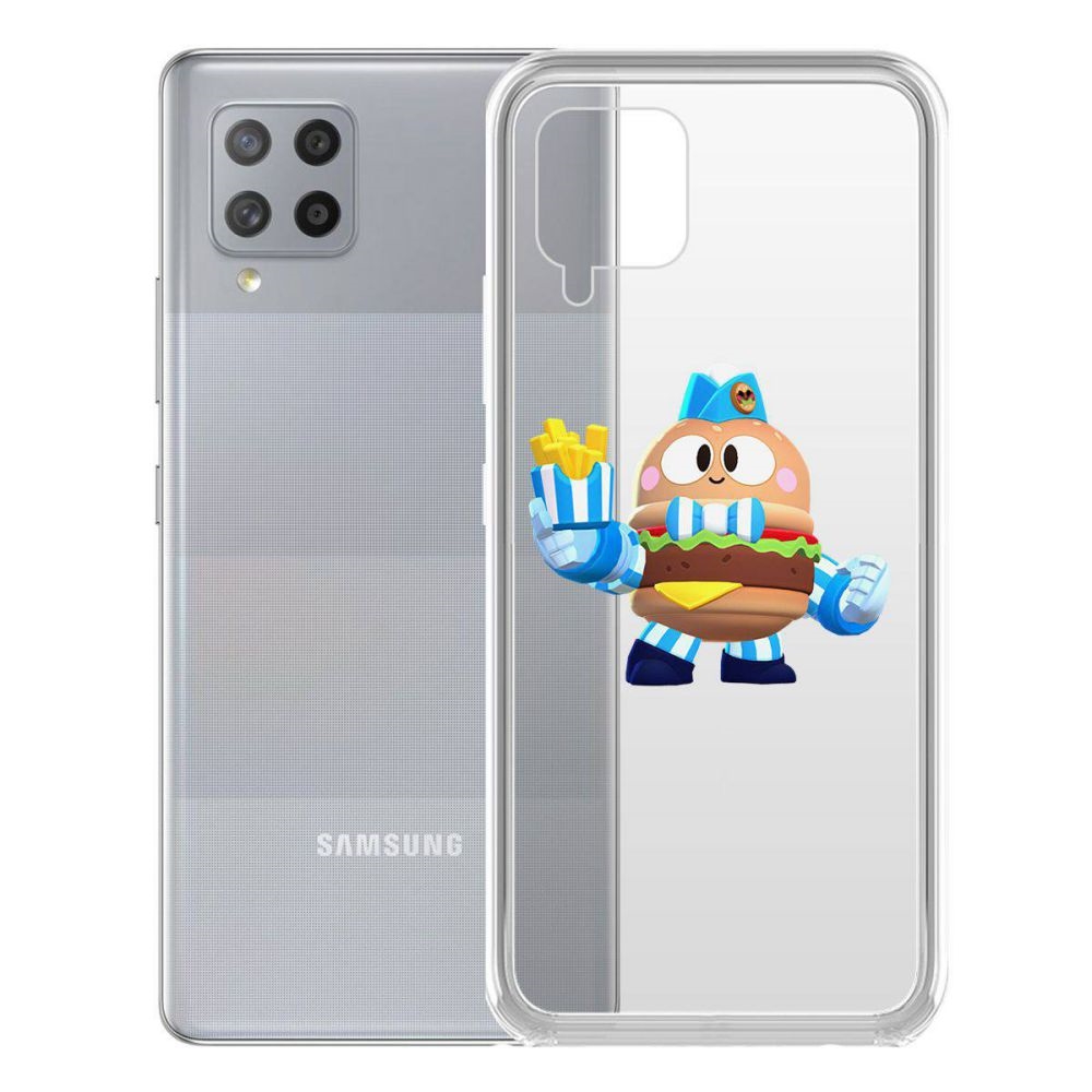 

Чехол-накладка Brawl Stars-Бургер Лу для Samsung Galaxy A42 5G (A426)