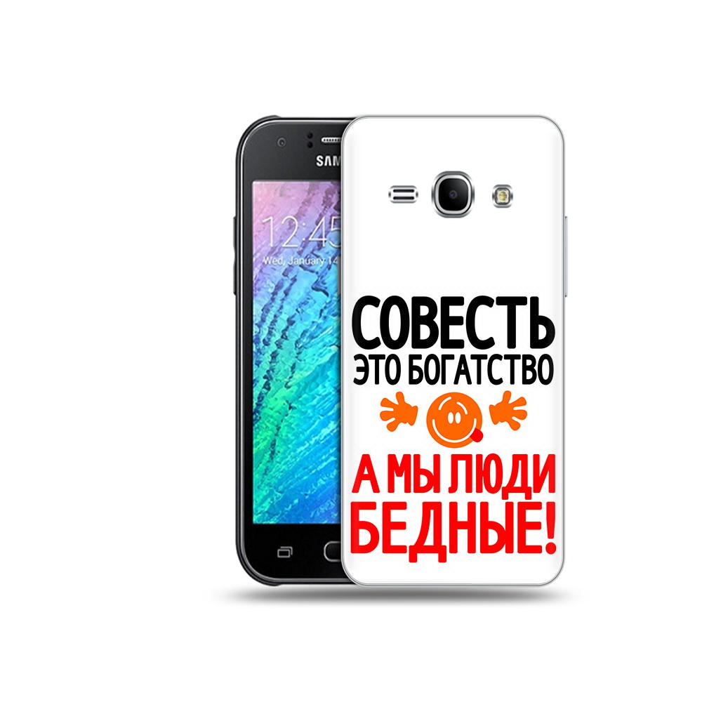 

Чехол MyPads Tocco для Samsung Galaxy J1 совесть (PT26162.569.613), Прозрачный, Tocco
