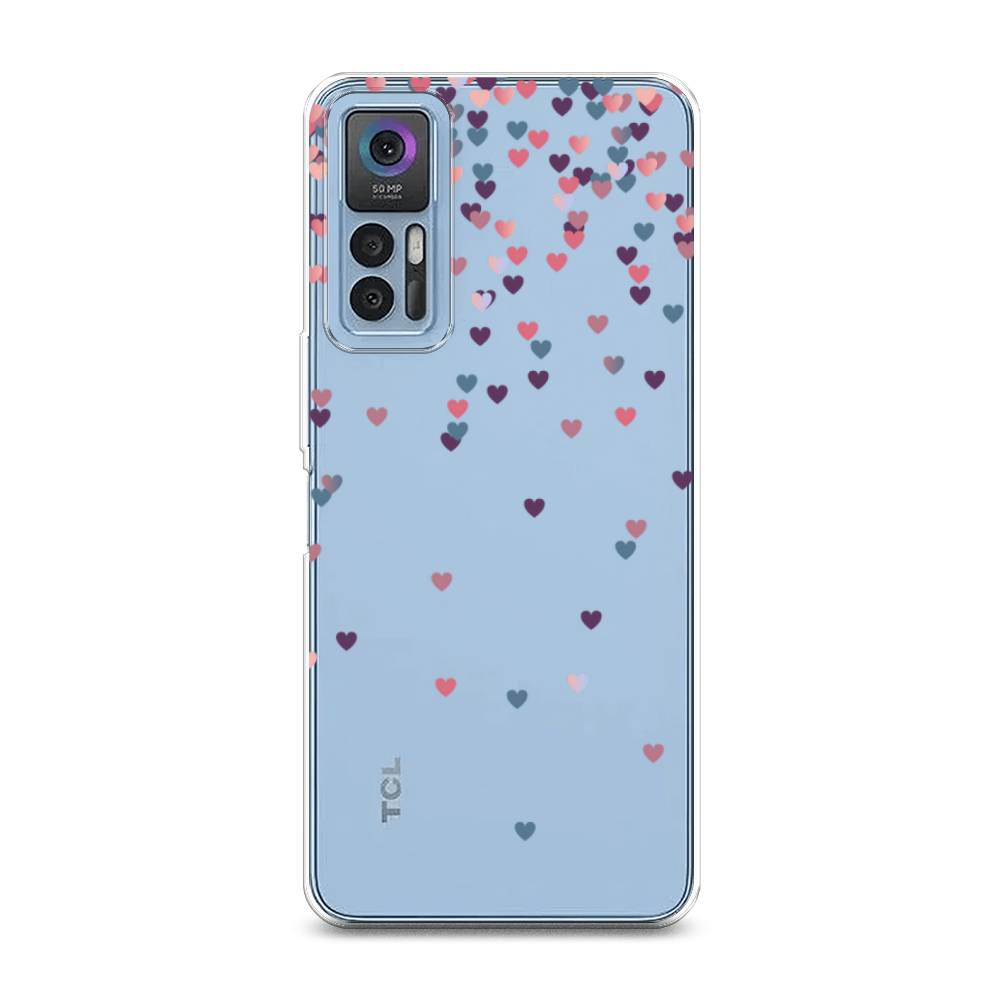 

Чехол на TCL 30 "Посыпка сердечки", Розовый;фиолетовый, 290950-3