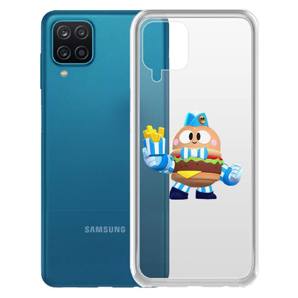 

Чехол-накладка Brawl Stars-Бургер Лу для Samsung Galaxy A12 (A125)