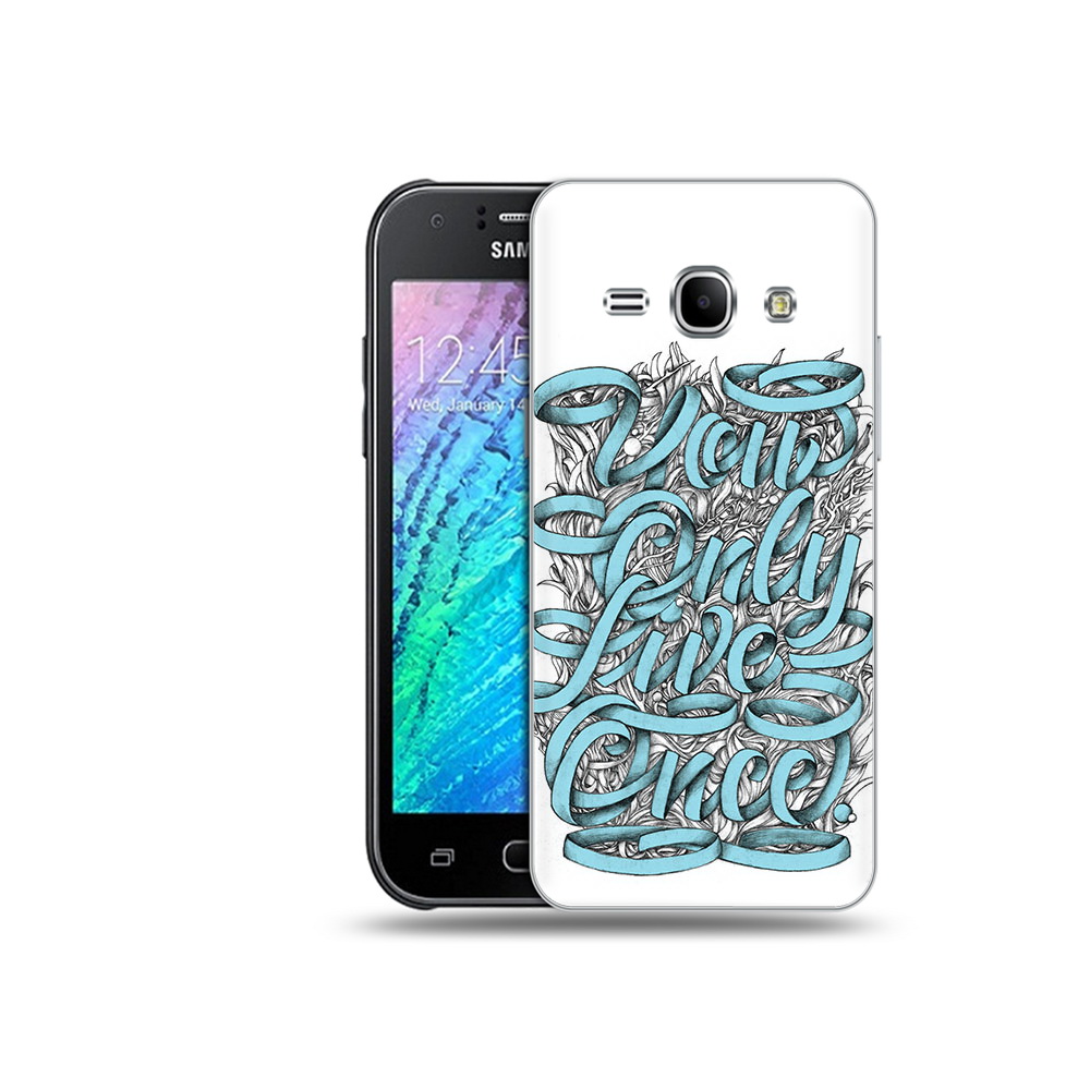 

Чехол MyPads Tocco для Samsung Galaxy J1 слова из ленты абстракция (PT26162.569.607), Прозрачный, Tocco