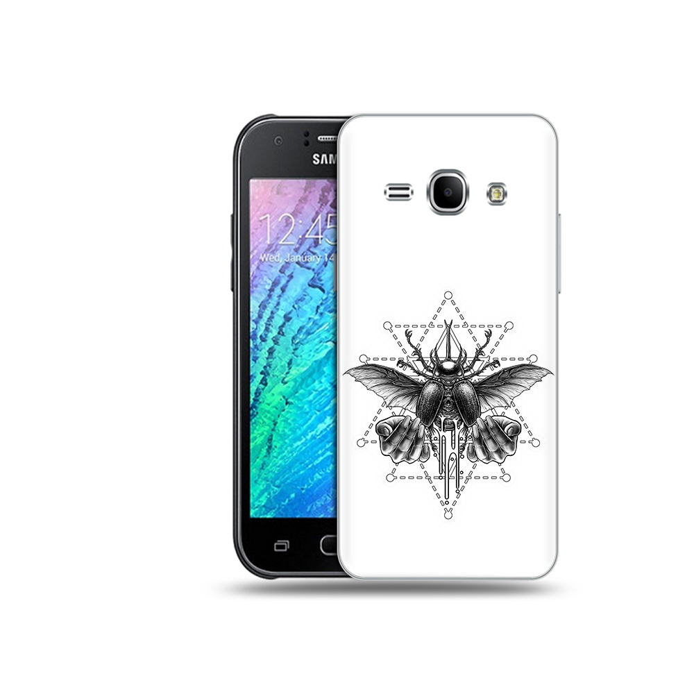 

Чехол MyPads Tocco для Samsung Galaxy J1 скарабей (PT26162.569.601), Прозрачный, Tocco