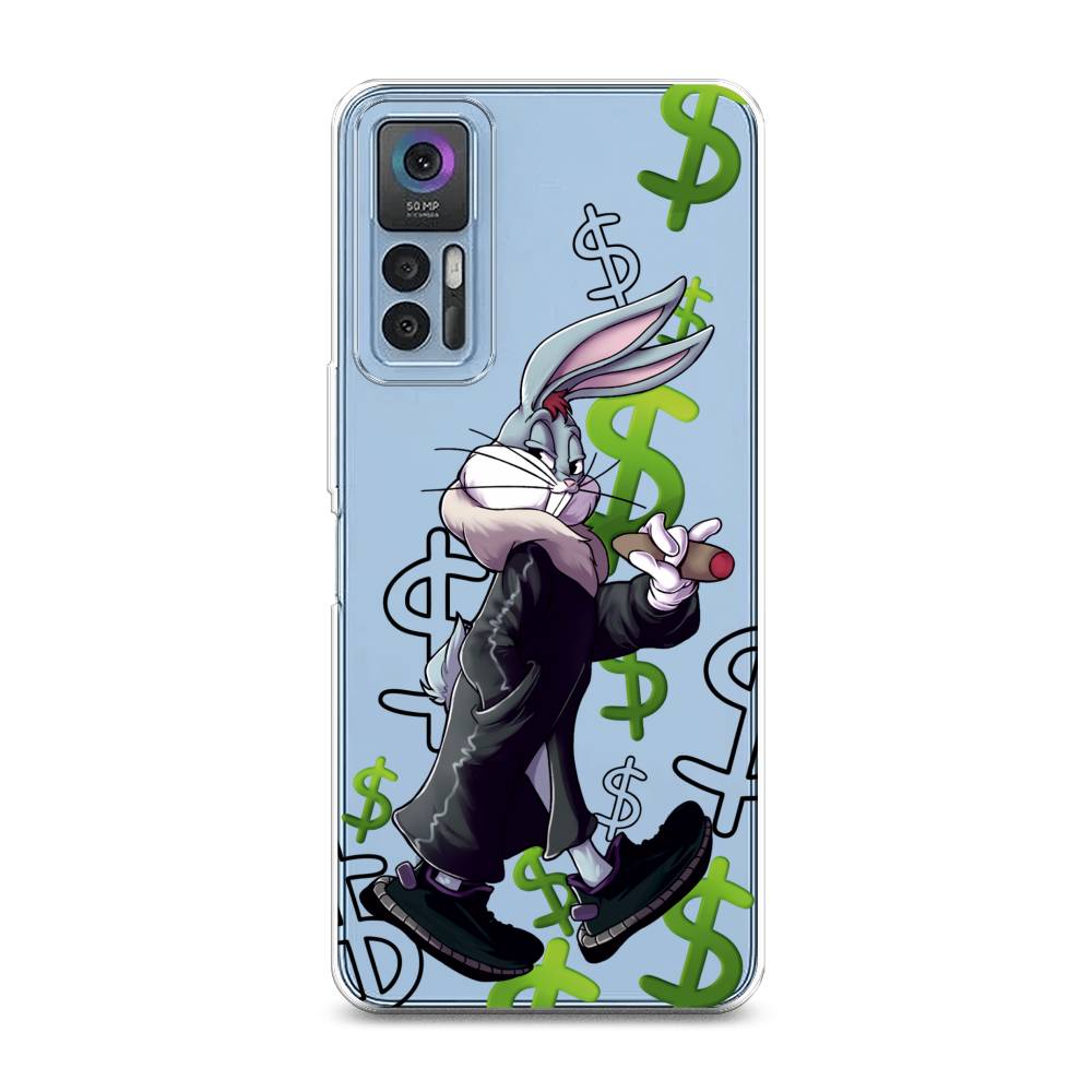 

Чехол на TCL 30 "Rich Bugs Bunny", Зеленый;черный;голубой, 290950-6