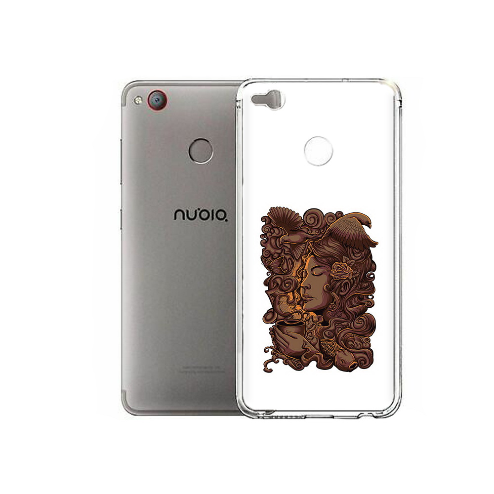 

Чехол MyPads Tocco для ZTE Nubia Z11 Mini девушка с длинными волосами абстракция, Tocco