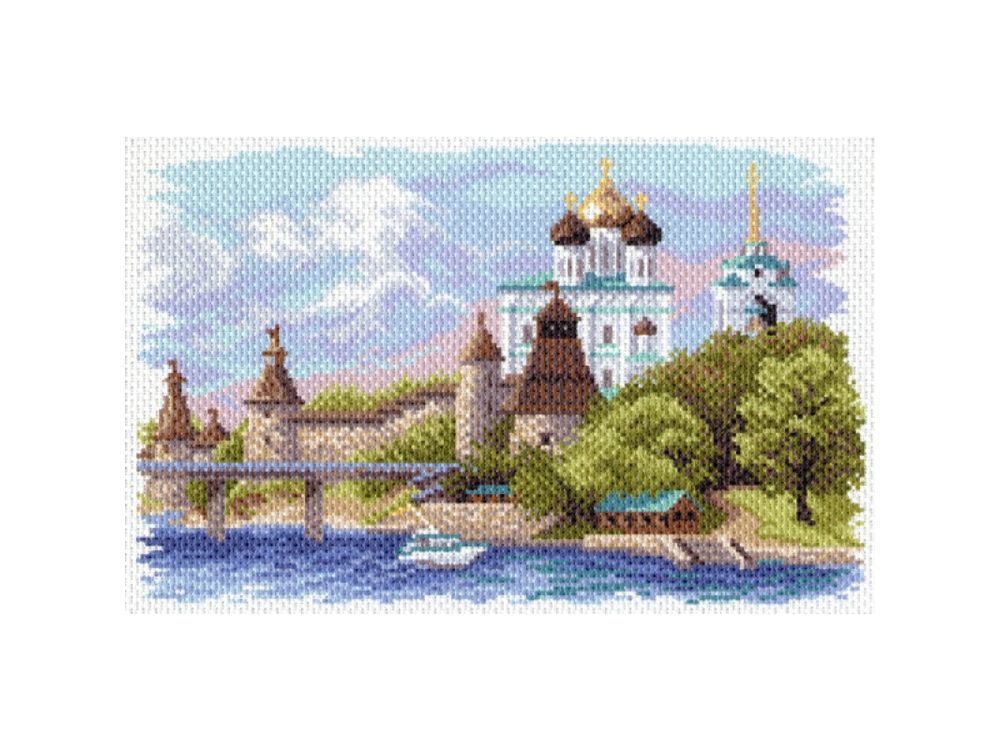 

Рисунок на канве Матренин посад Псковский кремль