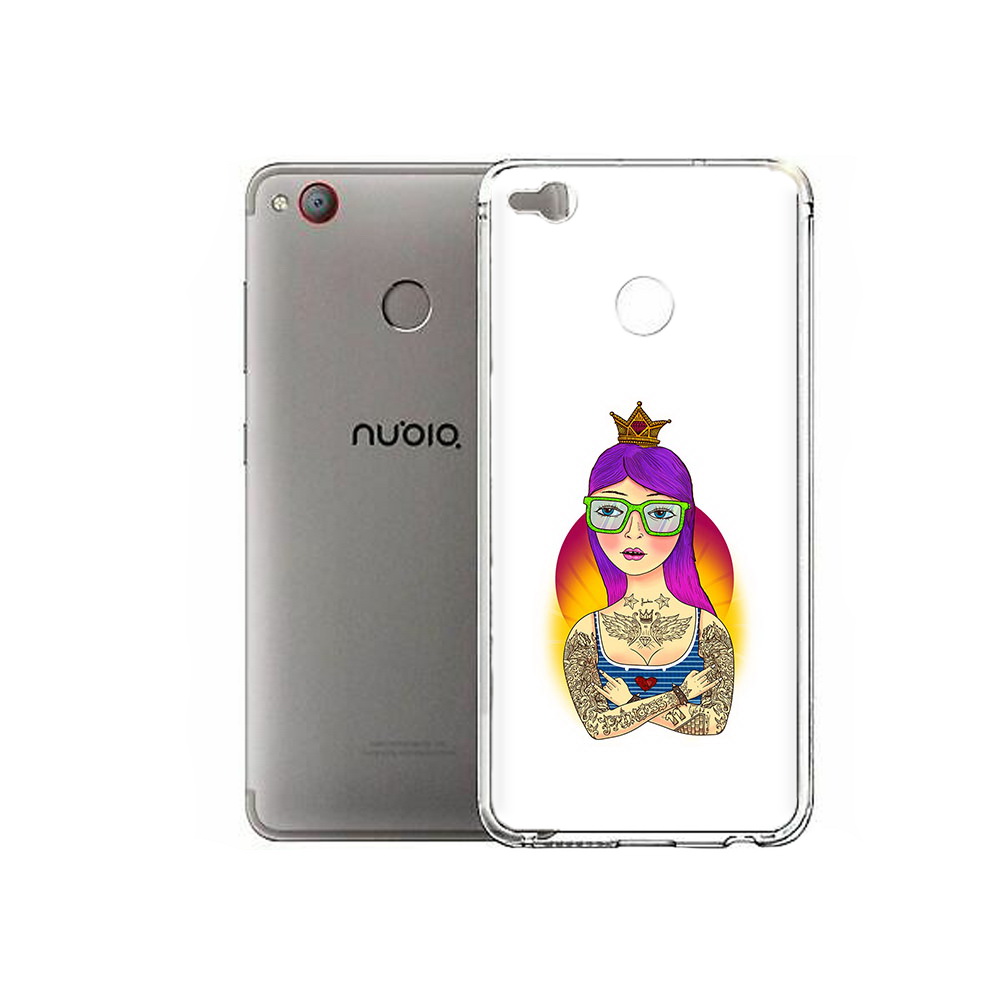 

Чехол MyPads Tocco для ZTE Nubia Z11 Mini девушка в татуировках с короной, Tocco