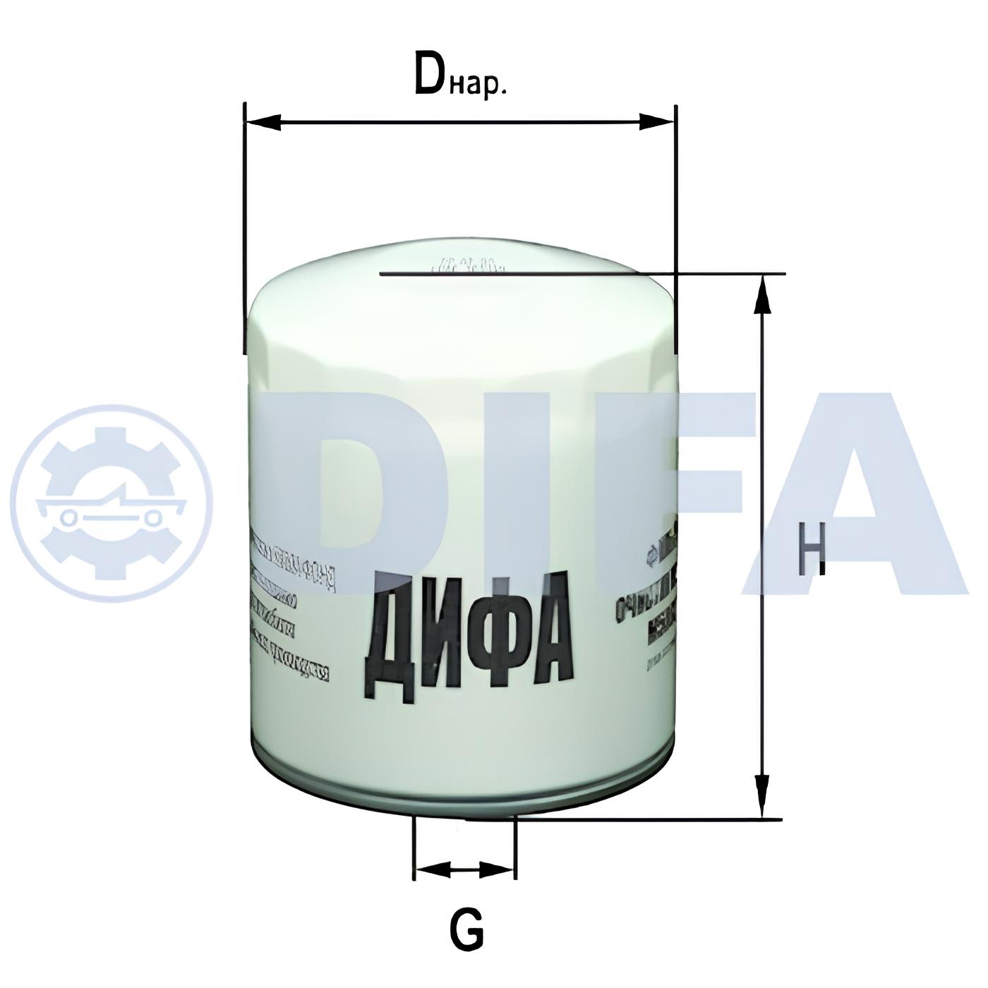 Фильтр масляный ДИФА DIFA5003 для ГАЗ-3110 3302 двигательЗМЗ-406