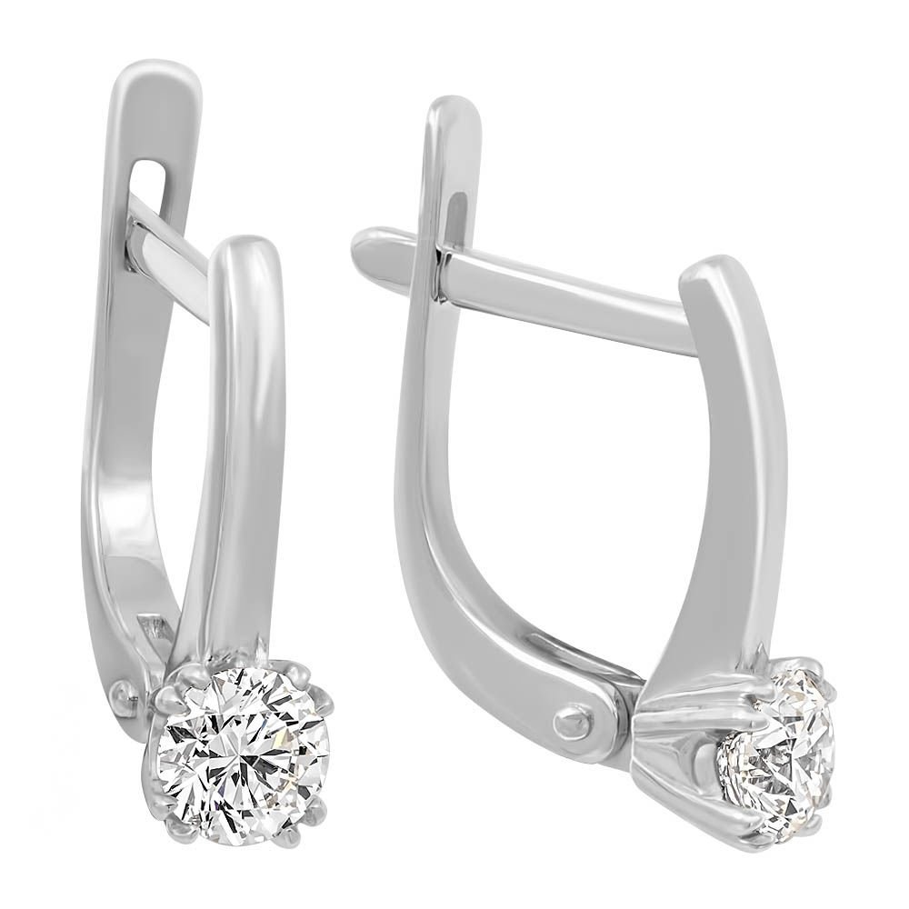 

Серьги из белого золота с бриллиантом 585Gold 102003978, 102003978