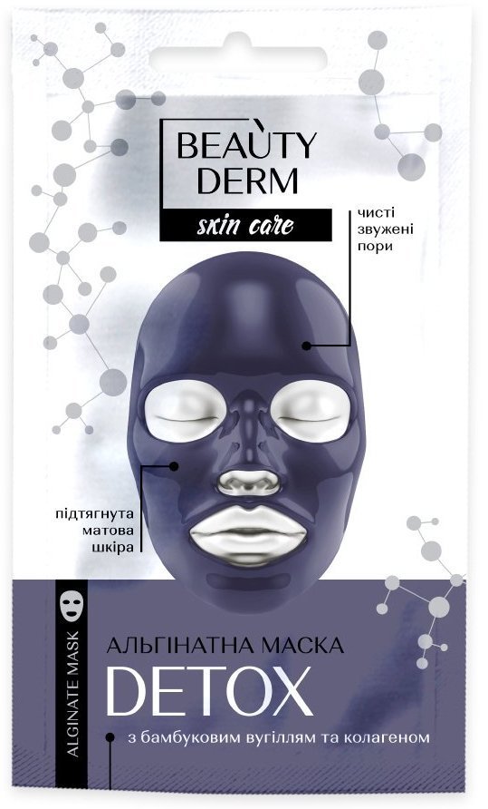 фото Маска beautyderm очищение альгинатная черная, 20 г