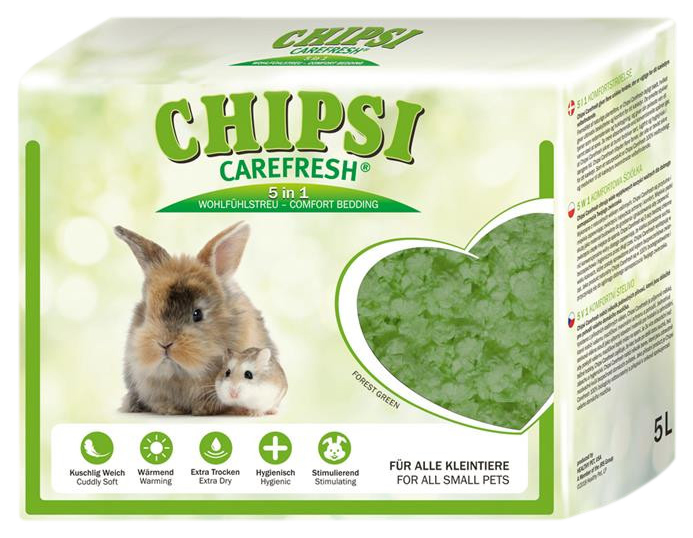 Наполнитель для грызунов CHIPSI CAREFRESH Forest Green 5 л