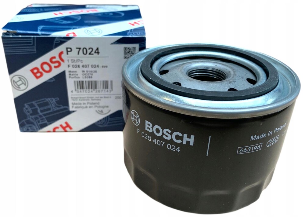 

Фильтр масляный двигателя Bosch BOSCH_F026407024, F026407024