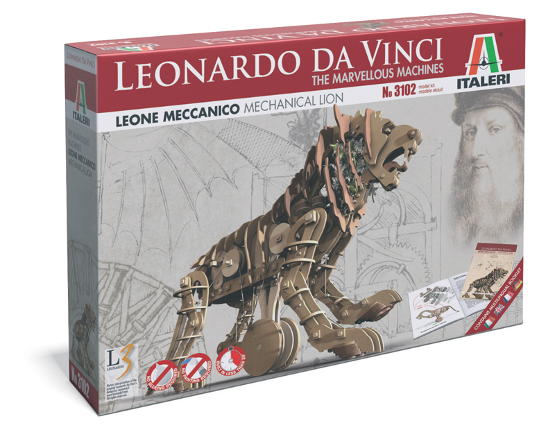 Сборная модель Italeri Серия "Леонардо Да Винчи", Механический лев 3102 600005339267