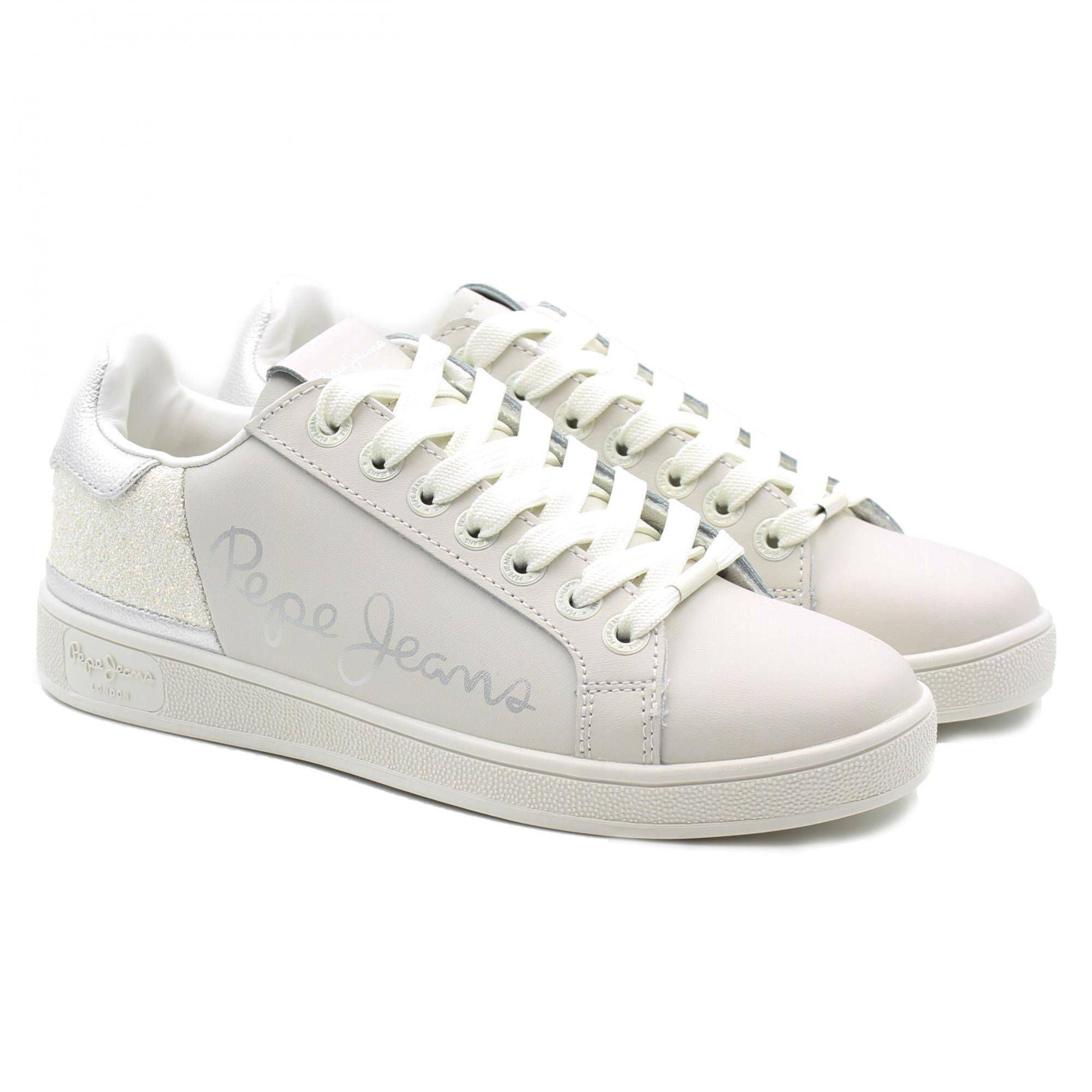 

Кеды женские Pepe Jeans London BROMPTON FUN PLS31133 белые 40 EU, BROMPTON FUN PLS31133