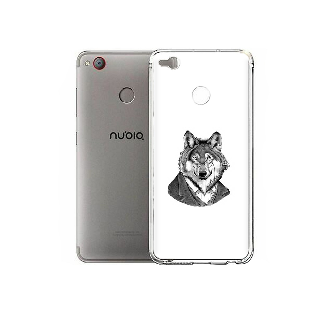 Чехол MyPads Tocco для ZTE Nubia Z11 Mini волк в пиджаке (PT53565.450.266)