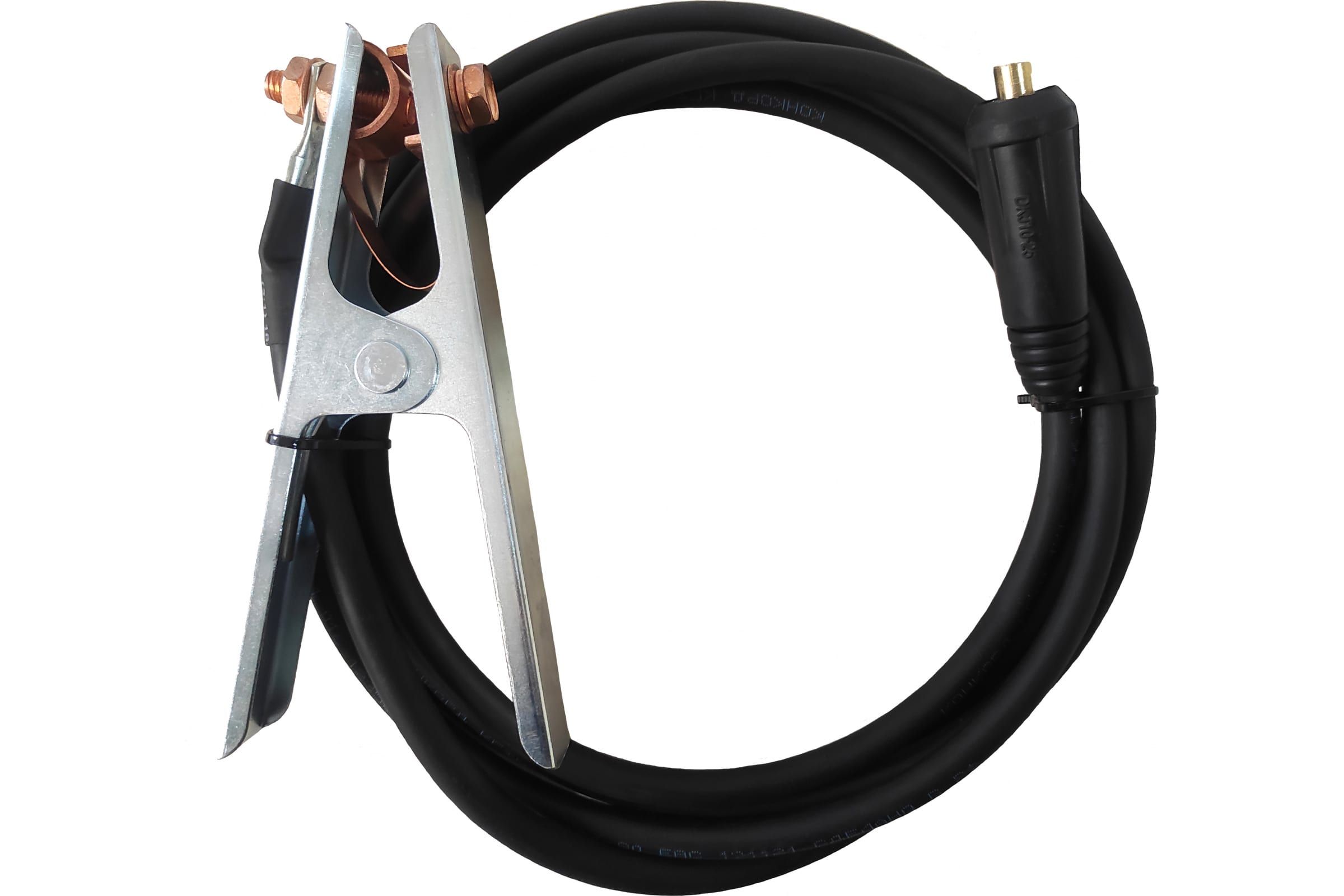 Профессионал комплект кабеля КГ16 мм с клеммой заземления 4м вилка 10-25 806