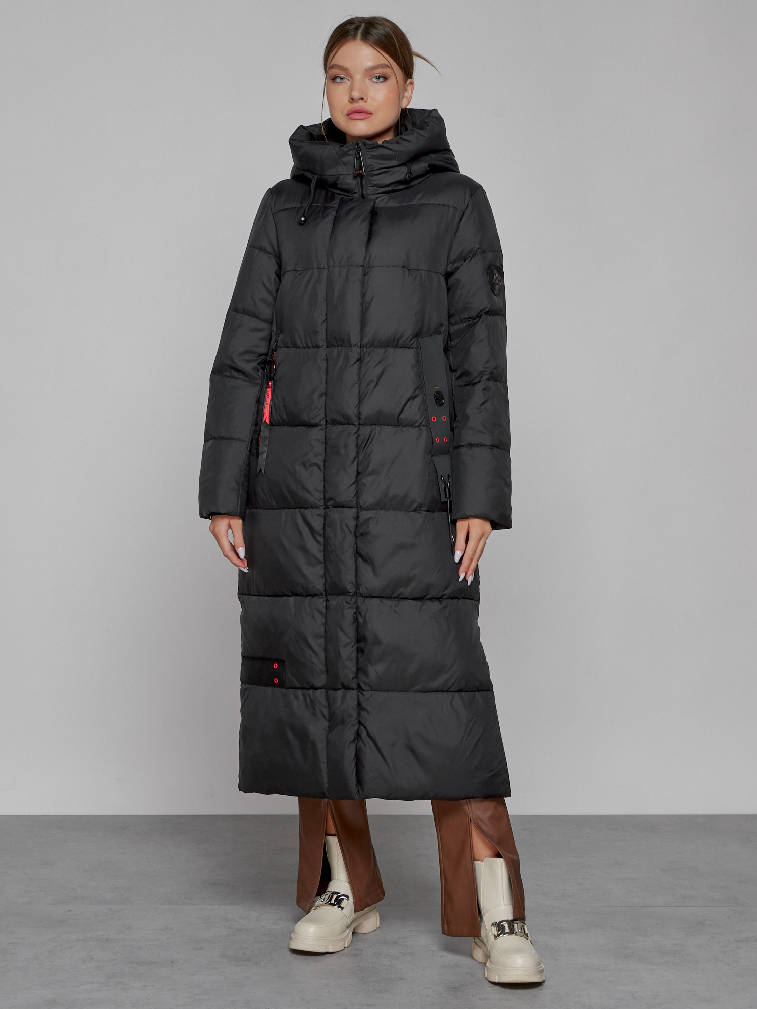 Пальто женское MTFORCE 52109 черное 4XL