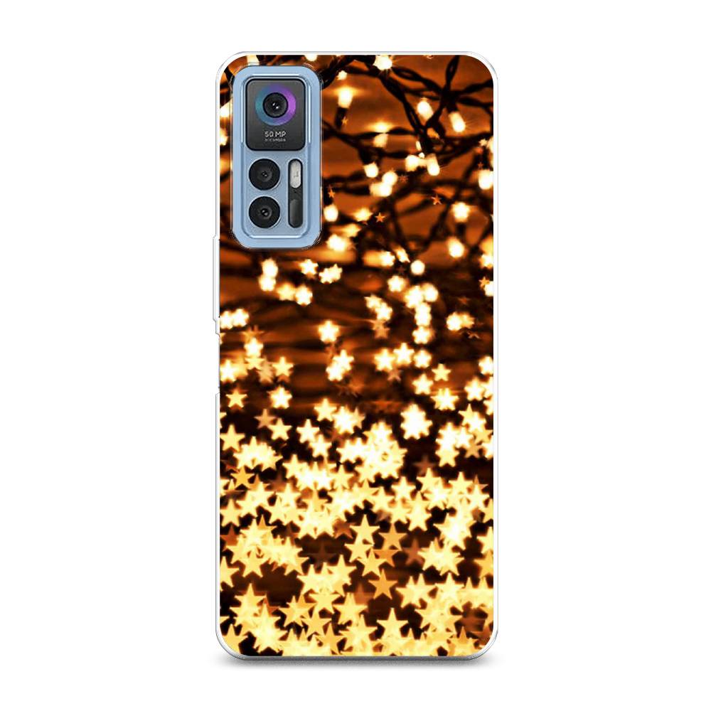 

Чехол на TCL 30 "Новогодняя гирлянда", Золотистый, 290950-5