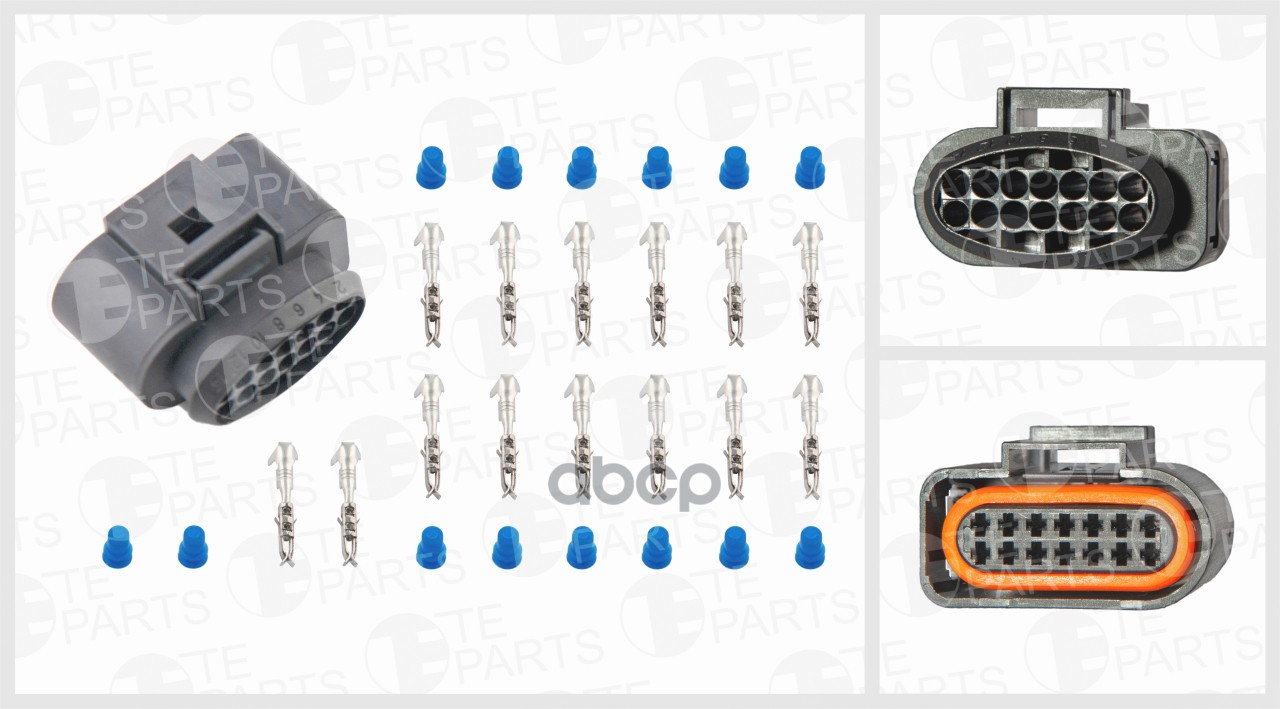 Разъём 14 Контактов (7x7)(Комплектация: 14-Pin, 14 Уплотнений) TE PARTS арт. 7741865