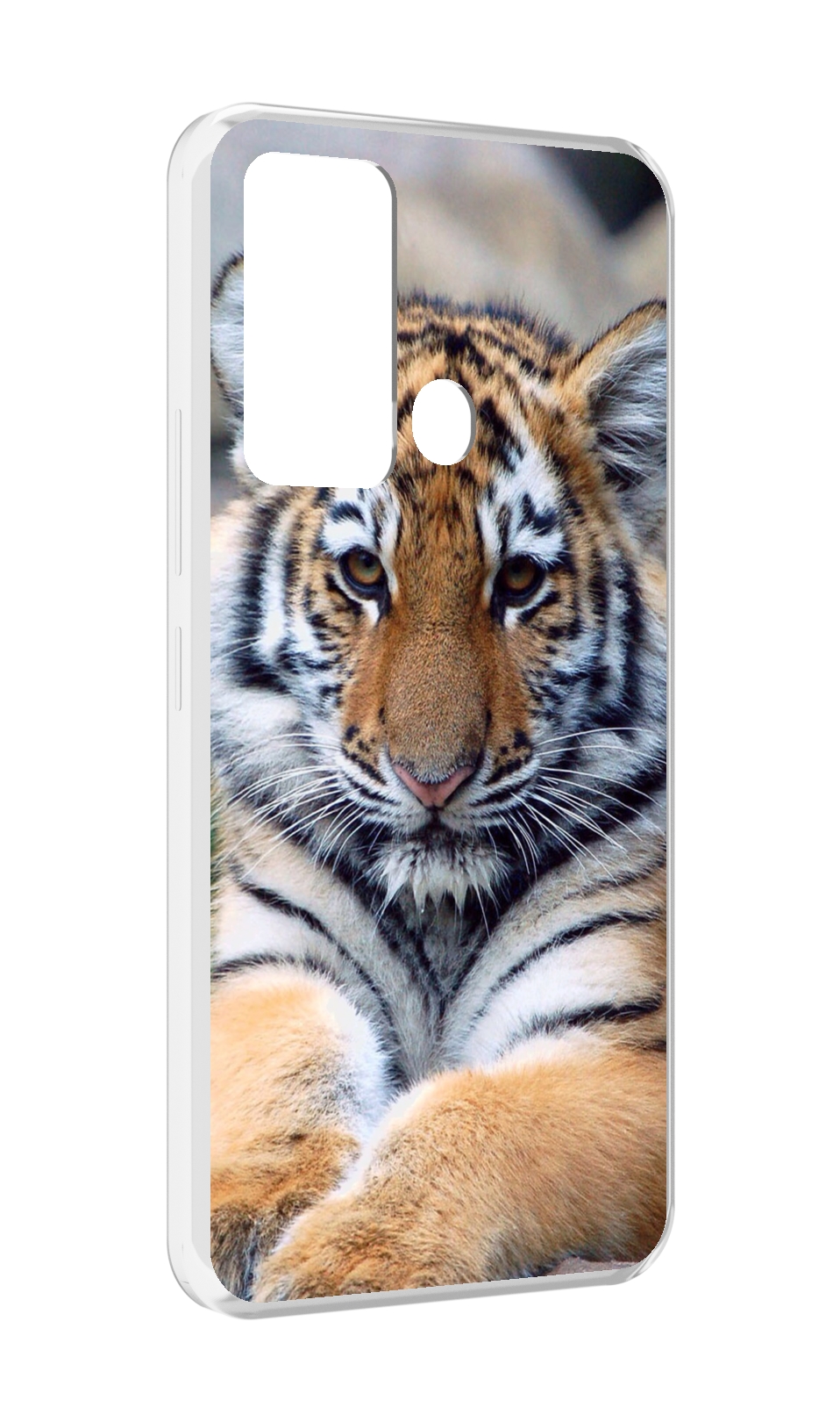 

Чехол MyPads Тигренок для ITEl Vision 3, Прозрачный, Tocco
