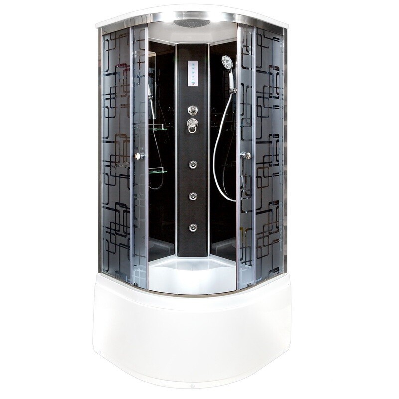 

Душевая кабина Deto BM4510GM+ELBLACK, BM4510GM+ELBLACK