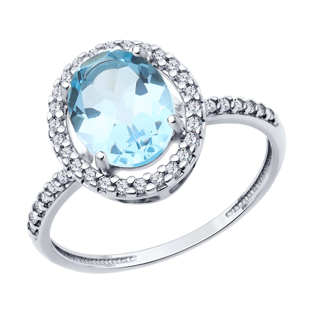 

Кольцо из серебра р. , Diamant 94-310-01999-1, фианит\топаз, 94-310-01999-1