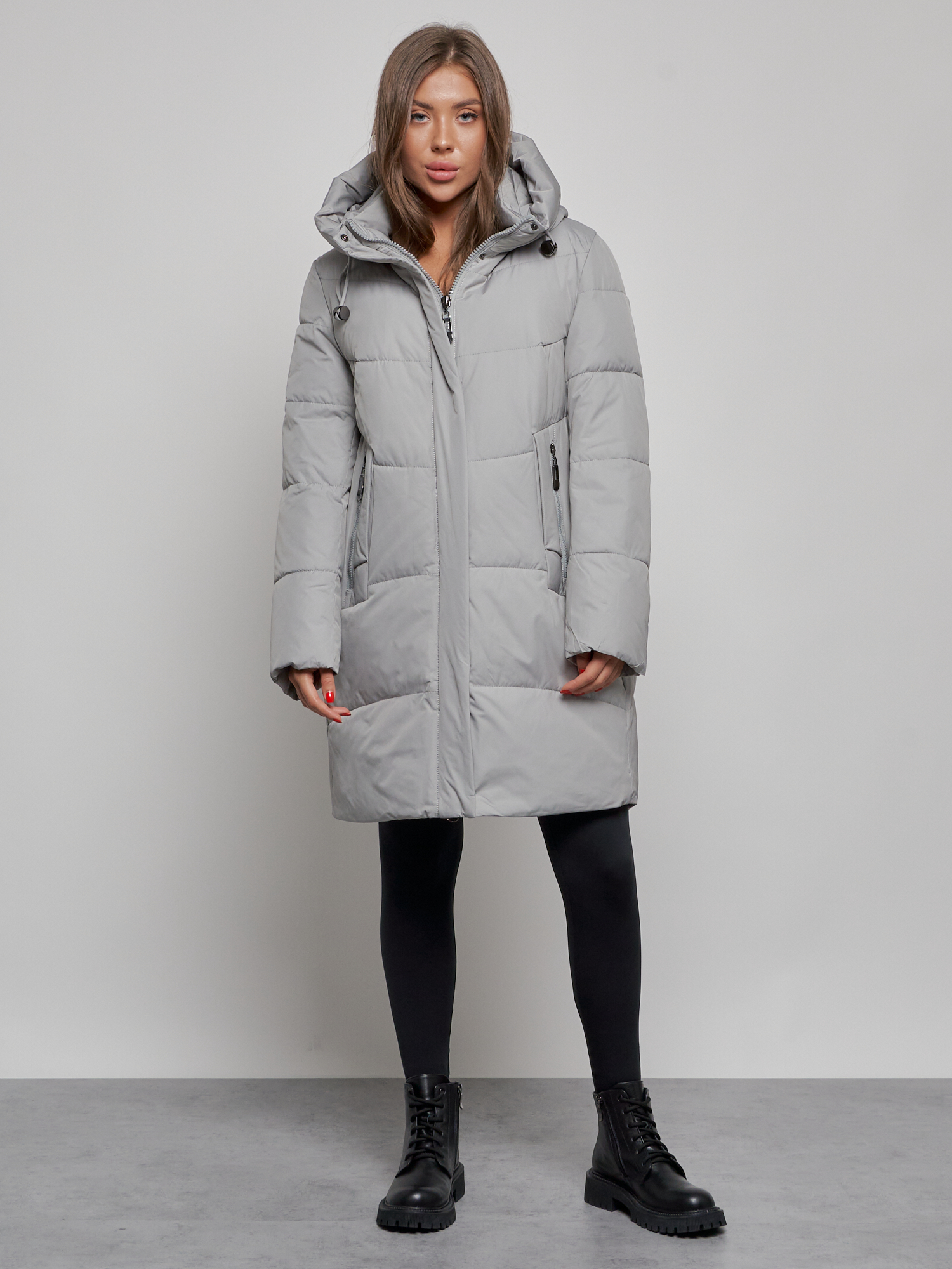 

Пальто женское MTFORCE 52363 серое 3XL, Серый, 52363