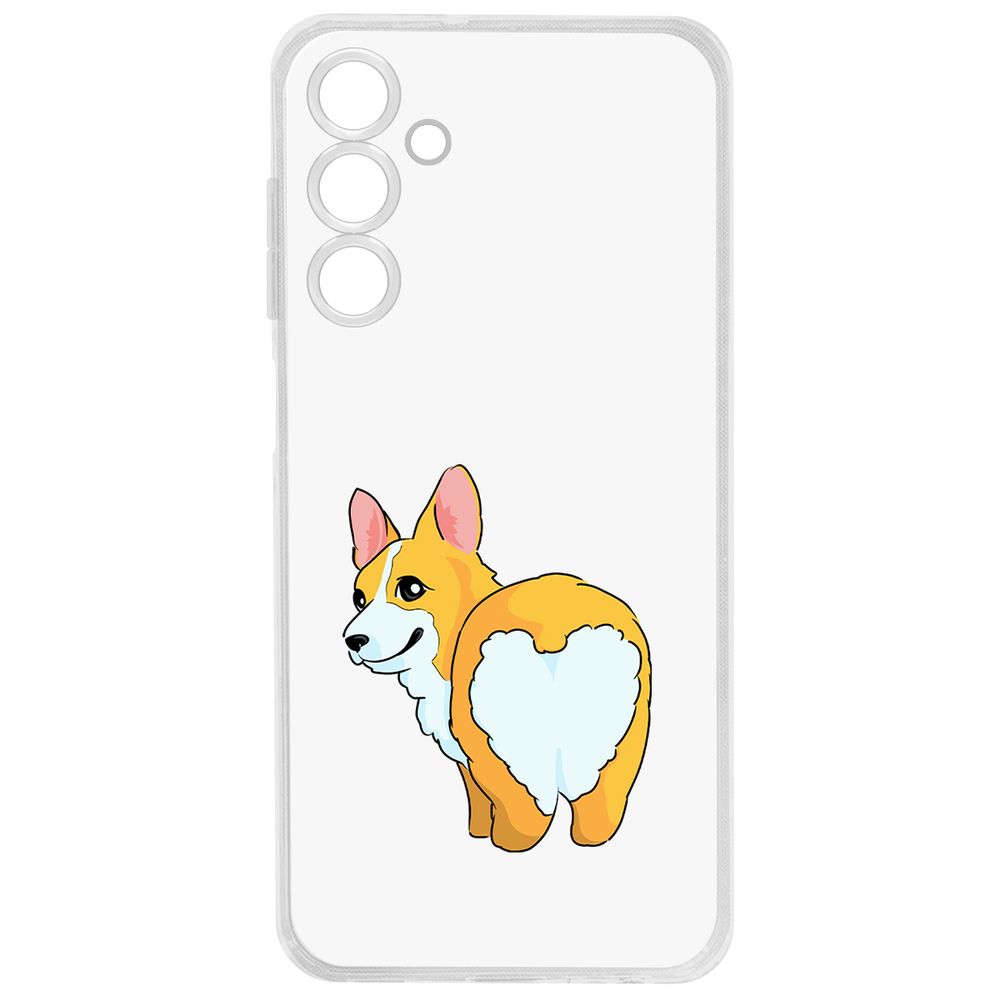 

Чехол-накладка Krutoff Clear Case Рисованный корги вид 2 для Samsung Galaxy A25 5G (A256), Прозрачный