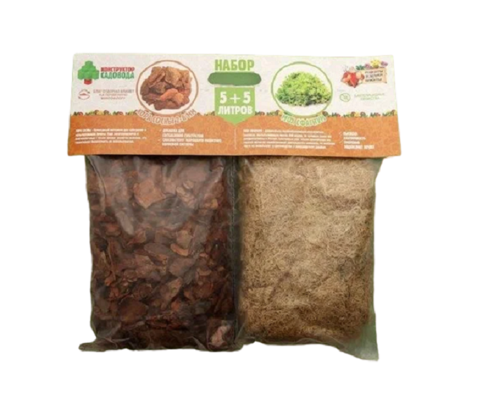 Набор для орхидей Кора сосны 2-6 фракция + Мох сфагнум 