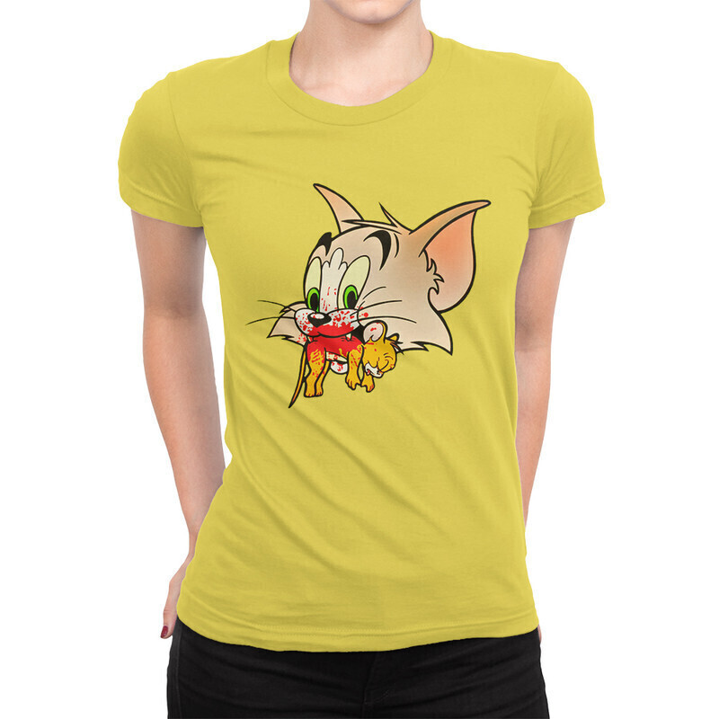 

Футболка женская Dream Shirts Том и Джерри 1000330-1 желтая L, Желтый, Том и Джерри 1000330-1