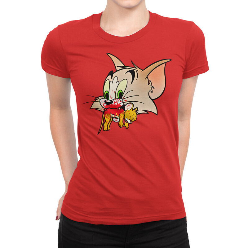 

Футболка женская Dream Shirts Том и Джерри 1000330-1 красная S, Красный, Том и Джерри 1000330-1