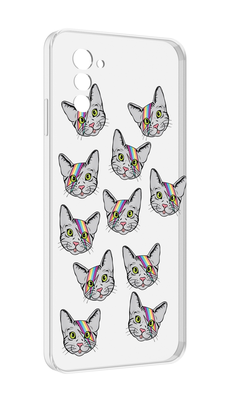 

Чехол MyPads кот-с-молнией-на-лбу для UleFone Note 12 / Note 12P, Прозрачный, Tocco